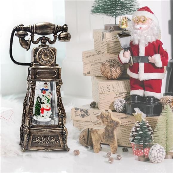 Christmas Snow Glob, Musical Snow Globe, Lighted Snow Globe - Picture 5 of 7